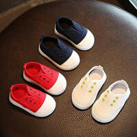 Giày tập đi giày vải thoáng khí bé trai mẫu mới mùa xuân thu giày vải bạt 100% cotton chống trượt đế mềm nữ