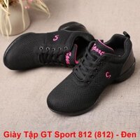 Giày Tập Khiêu Vũ Dancesport GT Sport 812 (812) - Đen (Tặng Túi Đựng Giày)/ Giày Tập GT Sport 812 - Đen Sang Trọng