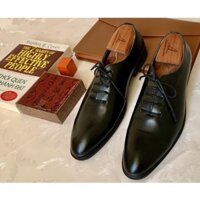 Giày Tây Buộc Dây Nam Da Bò Thật – GN12 – Đen 🕥