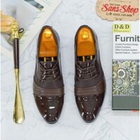 Giày tây buộc dây Sans124 giầy công sở nam giá rẻ màu đen nâu mũi nhọn Sans Shop 🍈