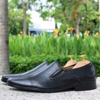 Giày Tây Đen Nam Lịch Lãm [KM 1 Đôi Tất]