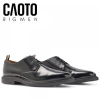 Giày Tây Hugo Boss Da Bóng Màu Đen Công Sở Big Size
