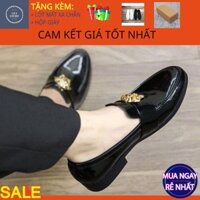 Giày tây nam công cở 💙 Giày lười nam chất liệu da bóng cao cấp trẻ trung tăng chiều cao 💙 Bảo hành 12 tháng - Mã GL01