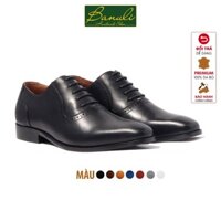 Giày Tây Nam Da Bò Cao Cấp Oxford Banuli H1PO3M1 - Da Bò Nhập Khẩu, Đế Phíp Siêu Bền, Nhẹ
