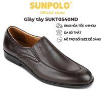 Giày tây nam Da bò SUNPOLO giày đi làm văn phòng, công sở KT0540ND