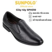 Giày tây nam Da bò SUNPOLO giày đi làm văn phòng, công sở SPH310