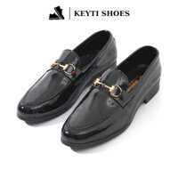 Giày Tây nam da bóng, kiểu dáng công sở, khóa vàng cao cấp- giày moca