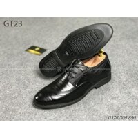 Giày tây nam dáng derby đế cao su mũi tròn GT-23 - Giày Da Công Sở