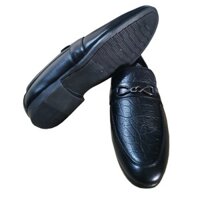 Giày Tây Nam Không Dây Da Bò Đen Thời Trang Công Sở GT250