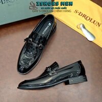 Giày Tây Nam Loafer SDROLUN N535-2 Da Bóng Cao Cấp Nhập Khẩu Chính Hãng Full Box Kèm Đón Gót