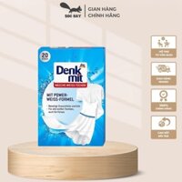 Giấy Tẩy Trắng Quần Áo Denkmit Wasche Weiss Tucher Đức 20 miếng