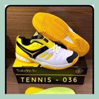 Giày Tennis 036 Nam nữ thương hiệu Việt Trắng phối