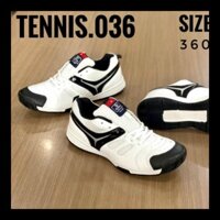 Giày Tennis 036 Nam nữ thương hiệu Việt Trắng phối