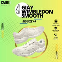 Giày Tennis Wimbledon White Smooth Big Size - Giày Thể Thao Nam Big Size 45 46 47 48