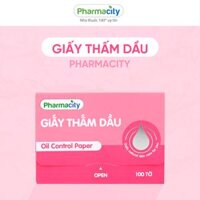 Giấy thấm dầu Pharmacity Oil Control Paper Gói 100 tờ - Cơ bản