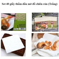 Giấy Thấm Dầu Thức Ăn Hình Vuông 24Cm