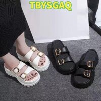Giày Thang Máy TBYSGAQ, Giày Gót Chunky Mùa Hè EVA, Xăng đan Đi Biển Đế Dày Thời Trang