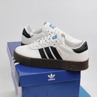 Giày thể thao Adidas Samba đế cao trắng 3 sọc đen phong cách Full size nam nữ braum.sneaker
