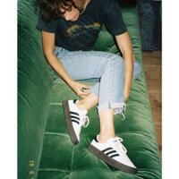 Giày thể thao adidas samba nữ màu trắng sọc đen