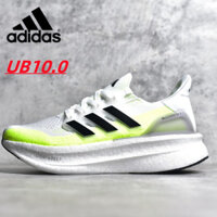 Giày thể thao Adidas Ultra Boost nhẹ nhàng, kiểu dáng giày thể thao màu vàng trắng, tất thấp, thoáng khí, unisex