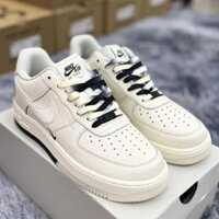 Giày thể thao AF1 âm dương, Giày Air force 1 Brooklyn Sail Black phản quang nam nữ hot trend Full Box Bill