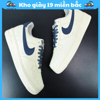 Giày thể thao AF1 Canvas, Giày sneaker vải canvas vệt xanh bản đẹp unisex Full Box