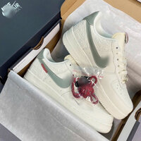 Giày thể thao A.f1 màu trắng xám hoạ tiết da rắn | Chất lượng cao full size nam