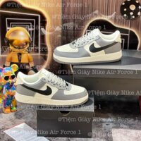 Giày Thể Thao Air Force 1 Low Custom Smoke Grey Af1 Thấp Cổ Xám Đậm Vệt Đen S.C,shopgiaysieucap94