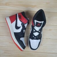 Giày Thể Thao AIR JORDAN Nam Nữ, Giày Jordan Đỏ Đen Cổ Cao Full Box, Bill