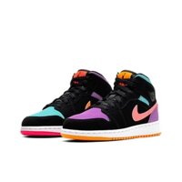 Giày Thể Thao air jordan1 mid (gs) Thoáng Khí Chống Trượt Thời Trang