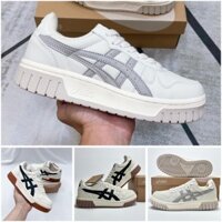 Giày Thể Thao Asics Court MZ Cream Black Gum Nam Nữ,Giày Asics Chạy Bộ,Đi Học,Thể Thao Dễ Phối Đồ Full Bill Box