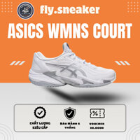 Giày thể thao Asics Wmns Court FF 3 ‘White Pure Silver’ 1042A220-100, Giày Asics Trắng Bạc Bản Siêu Cấp [𝙁𝙡𝙮.𝙎𝙣𝙚𝙖𝙠𝙚𝙧]
