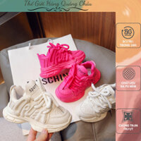 Giày Thể Thao Bé Gái Dập Nổi Phong Cách Hàn Quốc, Giày Bata Cho Bé Gái Chữ Nổi Thời Trang (G1519)