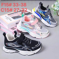 Giày thể thao bé giày đi học cho bé vải thấm mồ hôi êm QCCC full hộp C25 F25