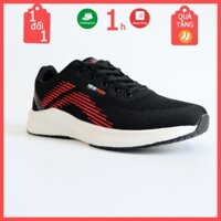 Giày thể thao (cá tính) nam phản quang màu đen phối đỏ, giày Sneakers nam gót phản quang ôm chân - May House Shop