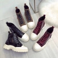 Giầy thể thao cao cổ da bóng buộc dây