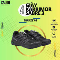 Giày Thể Thao Chạy Bộ Karrimor Sabre 3 WTX Trail Full Đen Nam Big Size - Giày Thể Thao Nam Big Size 45 46 47 48