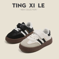 Giày thể thao cho bé, Giày samba bé trai bé gái 785 chất mềm chống trơn trượt phong cách QC cao cấp size 2132