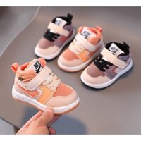 Giày thể thao cho bé phong cách Hàn Quốc, giày cao cổ siêu xinh da mềm lót lông nhiều màu cho bé trai và bé gái.