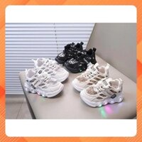 Giày thể thao có đèn led cảm ứng 3 màu cho bé trai và bé gái hàng quảng châu cao cấp mã 179