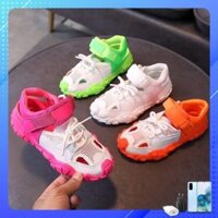 Giày thể thao có quai hậu dạng lưới thoáng khí cho bé gái màu sắc thời trang đế mềm êm chân mã109