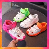 Giày thể thao có quai hậu dạng lưới thoáng khí cho bé gái màu sắc thời trang đế mềm êm chân Mã 109