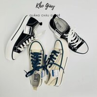 Giày thể thao cổ thấp độn đế, 3-3.5cm kiểu vá vải mang phong cách những năm 1970 Hottrend Không gót Nhung Sneaker
