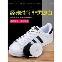 Giày thể thao Converse Vans Air Force 1 AF1 cho nam và nữ, giày vải AJ1, dây giày phẳng màu đen và trắng