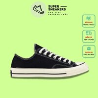 Giày Thể Thao Converse 𝟭𝟵𝟳𝟬𝘀 Cổ Thấp Đen Thời Trang Nam Nữ - CV 1970s Hàng Cao Cấp Full Box