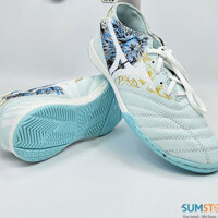 Giày Thể Thao Đá Banh Nam Nữ Mizu Sói Xanh Ngọc X24 - Giày Futsal Đế IC Cao Su Cực Bền