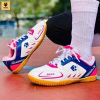 Giày thể thao đa năng_Giày cầu lông, bóng bàn_Giày chạy bộ, giày pickleball WAKA đế cao su (khâu đế)