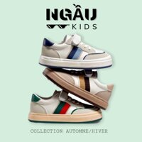 Giầy thể thao da trẻ em đế mềm - Ngầu Kids, giày bata bé trai bé gái 3-10 tuổi - No 1826