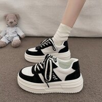 Giày thể thao dây lúa độn đế 5-6p xanh hồng đen