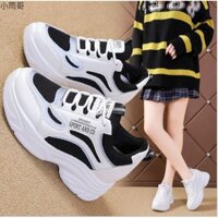 Giầy Thể Thao Đế Độn Viền Phản Quang 6cm